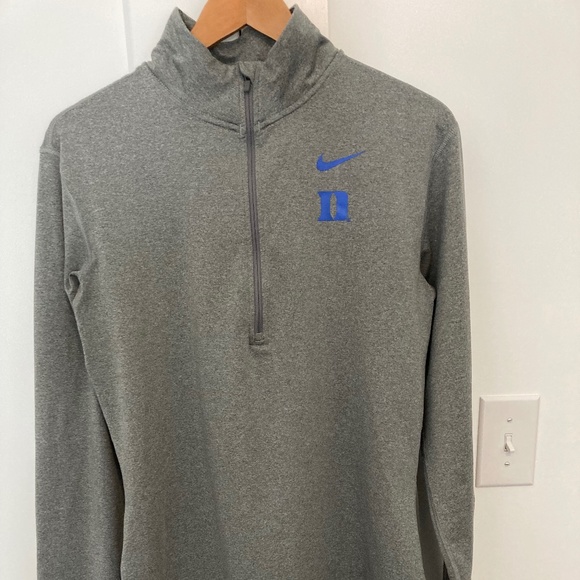 Nike Duke Blue Devils Dry Fit Warm Up Quarter Zip - Picture 1 of 2